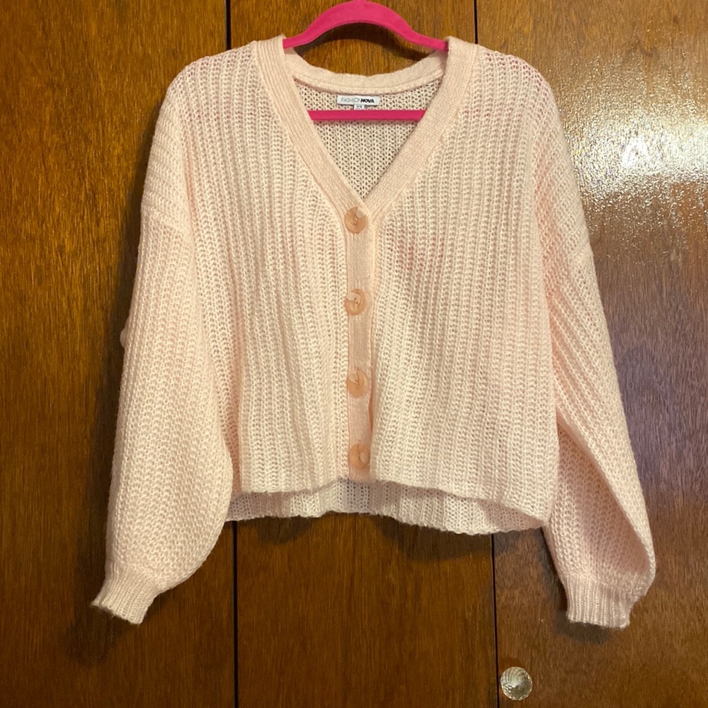Button down sweater